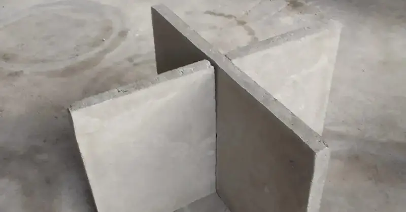 Base de cimento para caixa d água